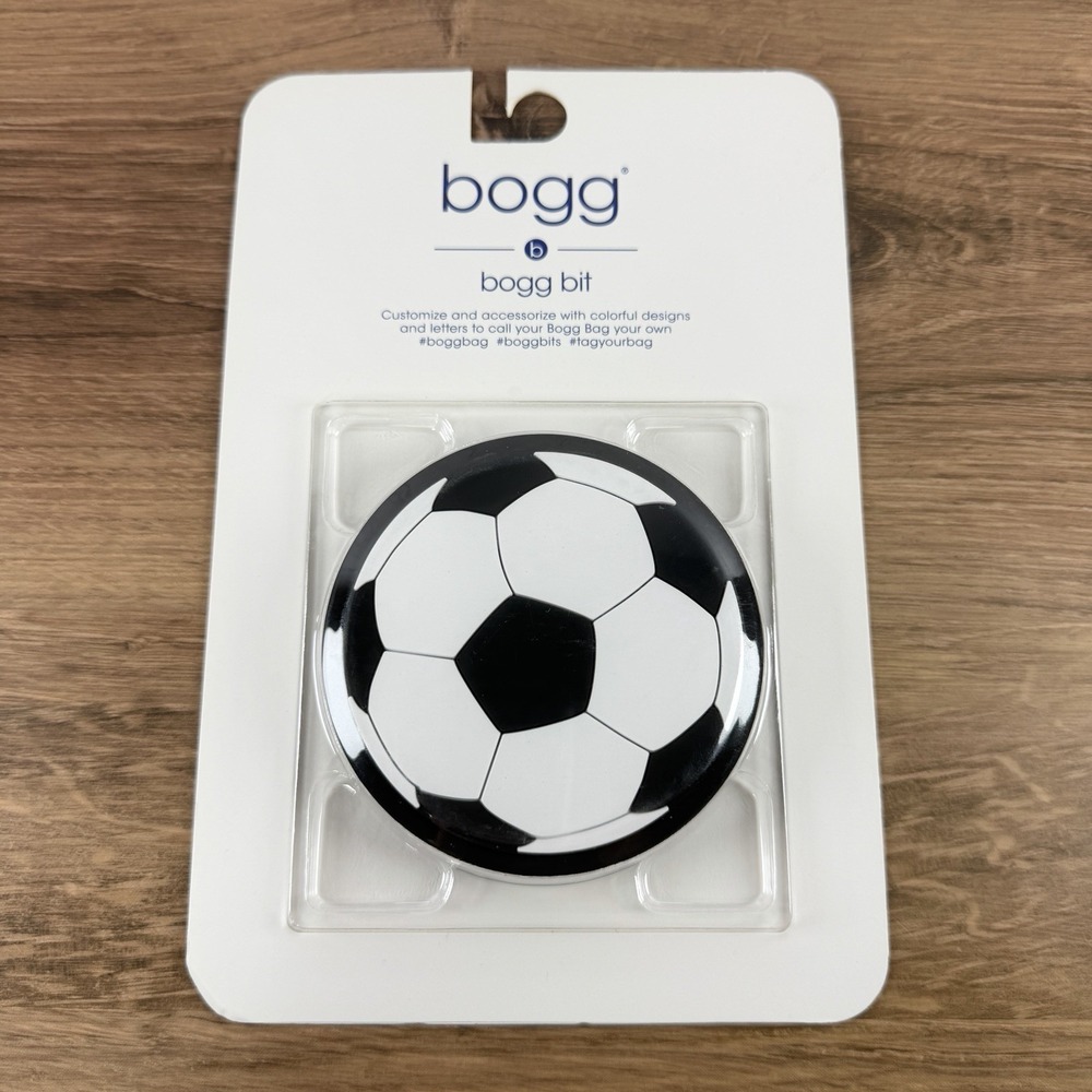 Bogg Bit Soccer Ball Sports Snap-In Charm Accessory for Bogg Bag Tote NEW